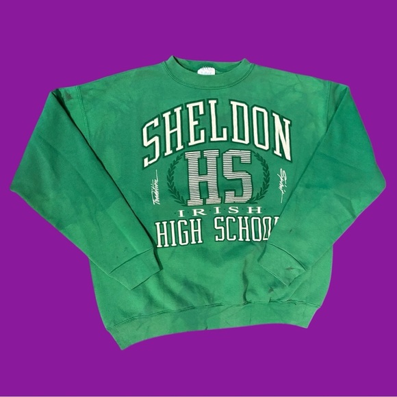 90s Sheldon Irish High School Sweatshirt - Picture 4 of 5